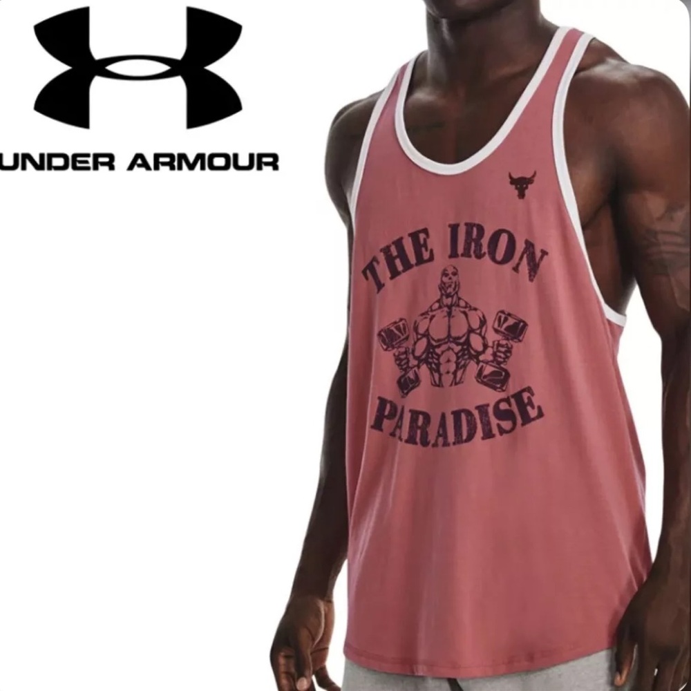 New Men’s Size Large Project Rock IPBC Tank Top Shirt ROSE